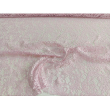 Пластичное плательное кружево,  цвет розовый