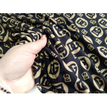 Трикотаж  печатью D&G. остаток 1,8м